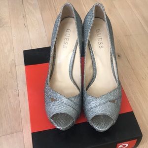 GUESS Silver Heels